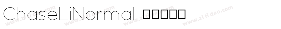 ChaseLiNormal字体转换