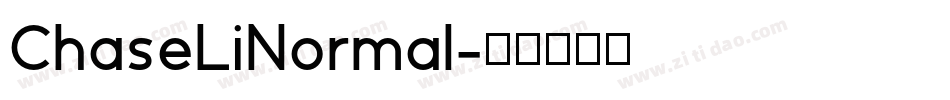 ChaseLiNormal字体转换