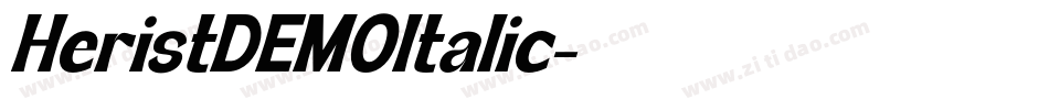 HeristDEMOItalic字体转换