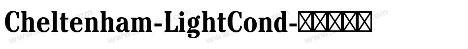 Cheltenham-LightCond字体转换
