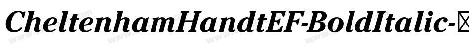 CheltenhamHandtEF-BoldItalic字体转换 CheltenhamHandtEF-BoldItalic字体转换