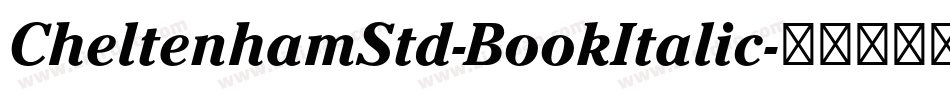 CheltenhamStd-BookItalic字体转换