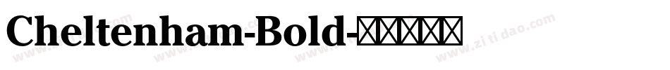 Cheltenham-Bold字体转换