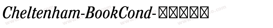 Cheltenham-BookCond字体转换