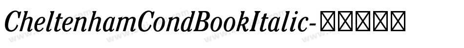 CheltenhamCondBookItalic字体转换