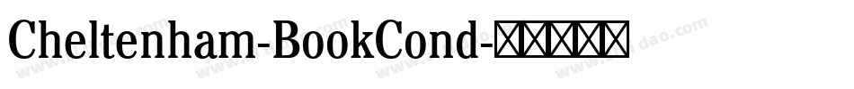 Cheltenham-BookCond字体转换