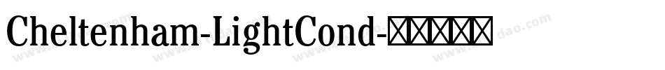 Cheltenham-LightCond字体转换