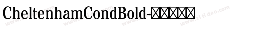 CheltenhamCondBold字体转换