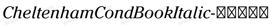 CheltenhamCondBookItalic字体转换
