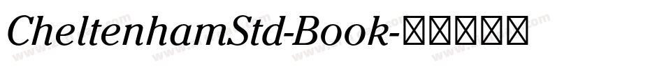 CheltenhamStd-Book字体转换