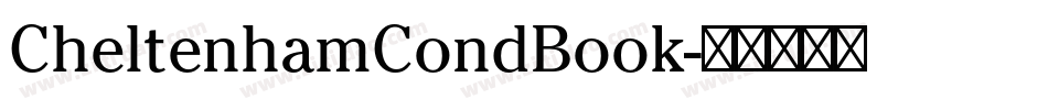 CheltenhamCondBook字体转换