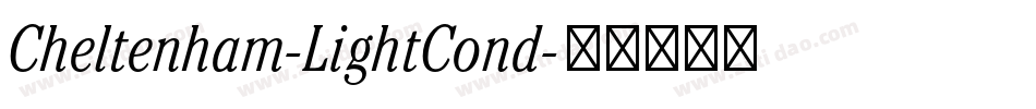 Cheltenham-LightCond字体转换