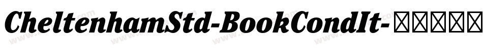 CheltenhamStd-BookCondIt字体转换 CheltenhamStd-BookCondIt字体转换