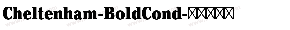 Cheltenham-BoldCond字体转换