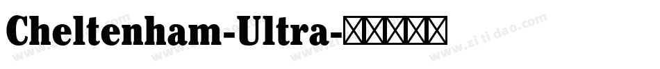 Cheltenham-Ultra字体转换