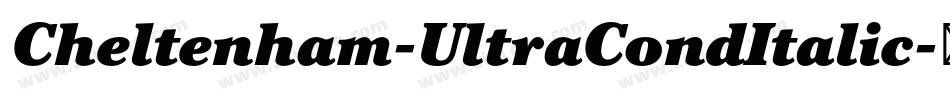 Cheltenham-UltraCondItalic字体转换