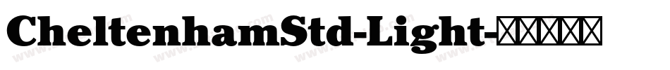 CheltenhamStd-Light字体转换
