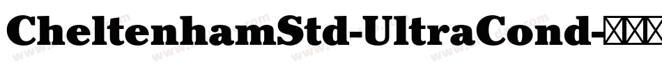 CheltenhamStd-UltraCond字体转换