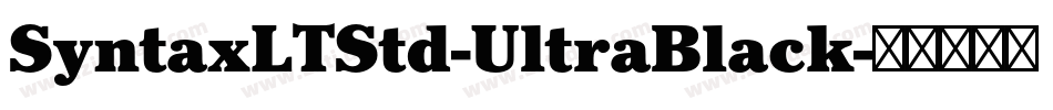 SyntaxLTStd-UltraBlack字体转换