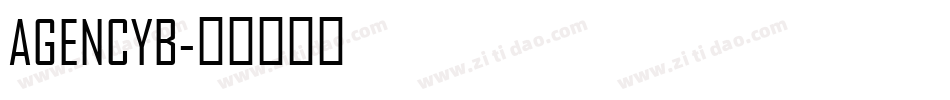 AGENCYB字体转换