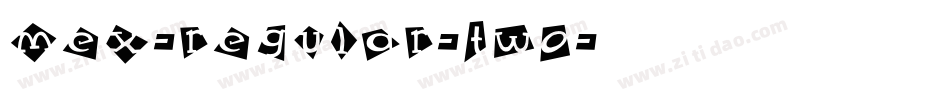 Mex-Regular-Two字体转换