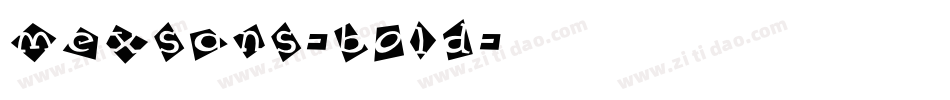 MexSans-Bold字体转换