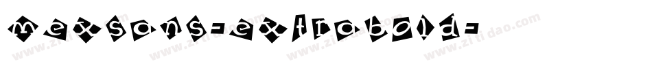 MexSans-ExtraBold字体转换