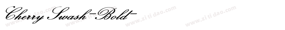 CherrySwash-Bold字体转换