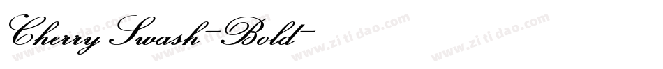 CherrySwash-Bold字体转换