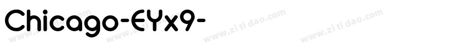 Chicago-EYx9字体转换