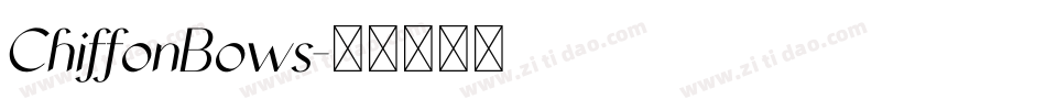 ChiffonBows字体转换
