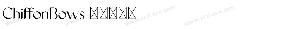 ChiffonBows字体转换