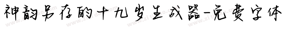 神韵另存的十九岁生成器字体转换
