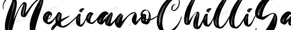 MexicanoChilliSauceLight-2wdv字体转换