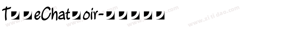 TLLeChatNoir字体转换