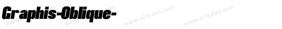 Graphis-Oblique字体转换