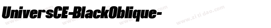 UniversCE-BlackOblique字体转换