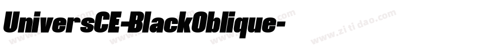 UniversCE-BlackOblique字体转换