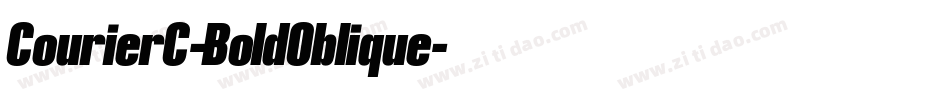 CourierC-BoldOblique字体转换