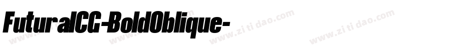 FuturaICG-BoldOblique字体转换