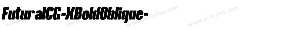 FuturaICG-XBoldOblique字体转换