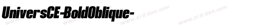 UniversCE-BoldOblique字体转换