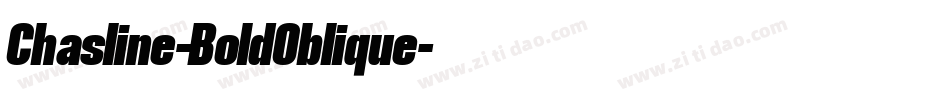 Chasline-BoldOblique字体转换