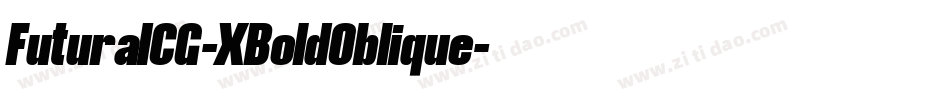 FuturaICG-XBoldOblique字体转换