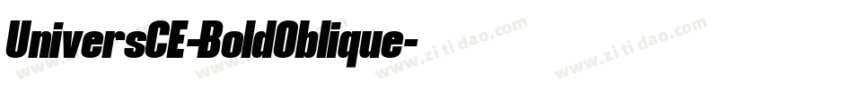 UniversCE-BoldOblique字体转换