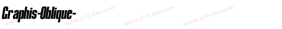 Graphis-Oblique字体转换