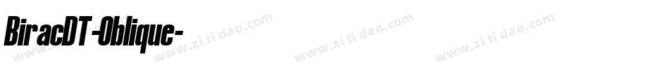 BiracDT-Oblique字体转换