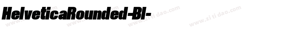 HelveticaRounded-Bl字体转换