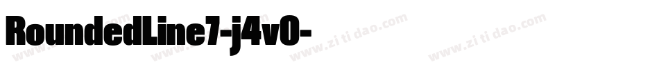 RoundedLine7-j4vO字体转换