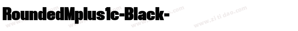 RoundedMplus1c-Black字体转换